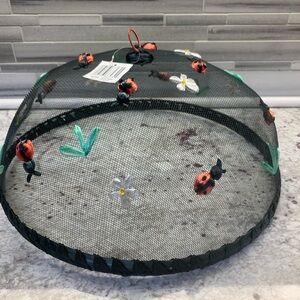 Set of Two Summer Outdoor Mesh Lady Bug Food Covers